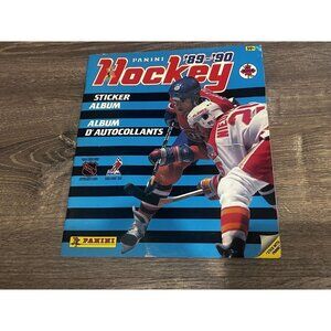 1989-90 Panini Hockey Sticker Album Bobby Smith Cover